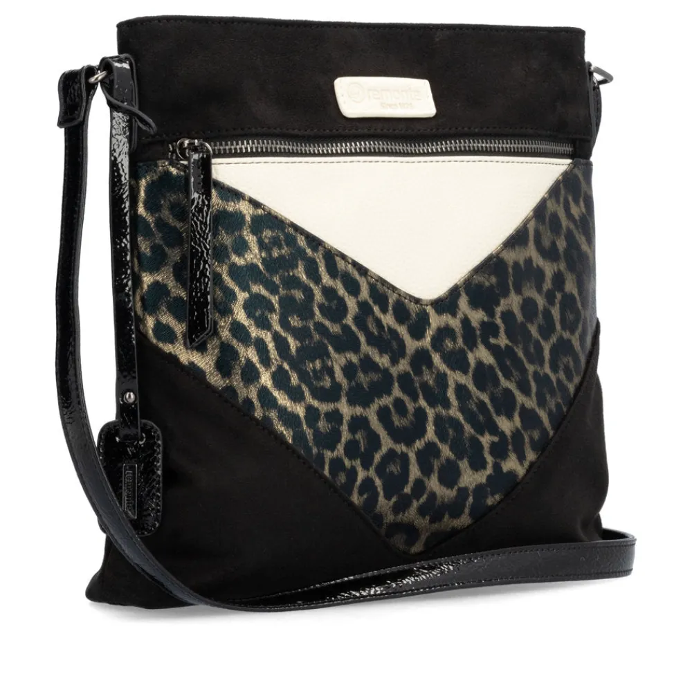 Cinders Shoe Heaven Bags & Accessories*Remonte Large Shoulder Bag Black Leopard Print