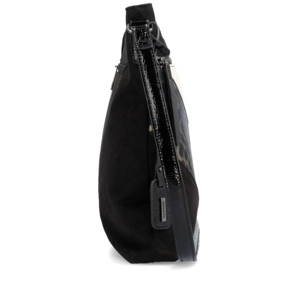 Cinders Shoe Heaven Bags & Accessories*Remonte Large Shoulder Bag Black Leopard Print