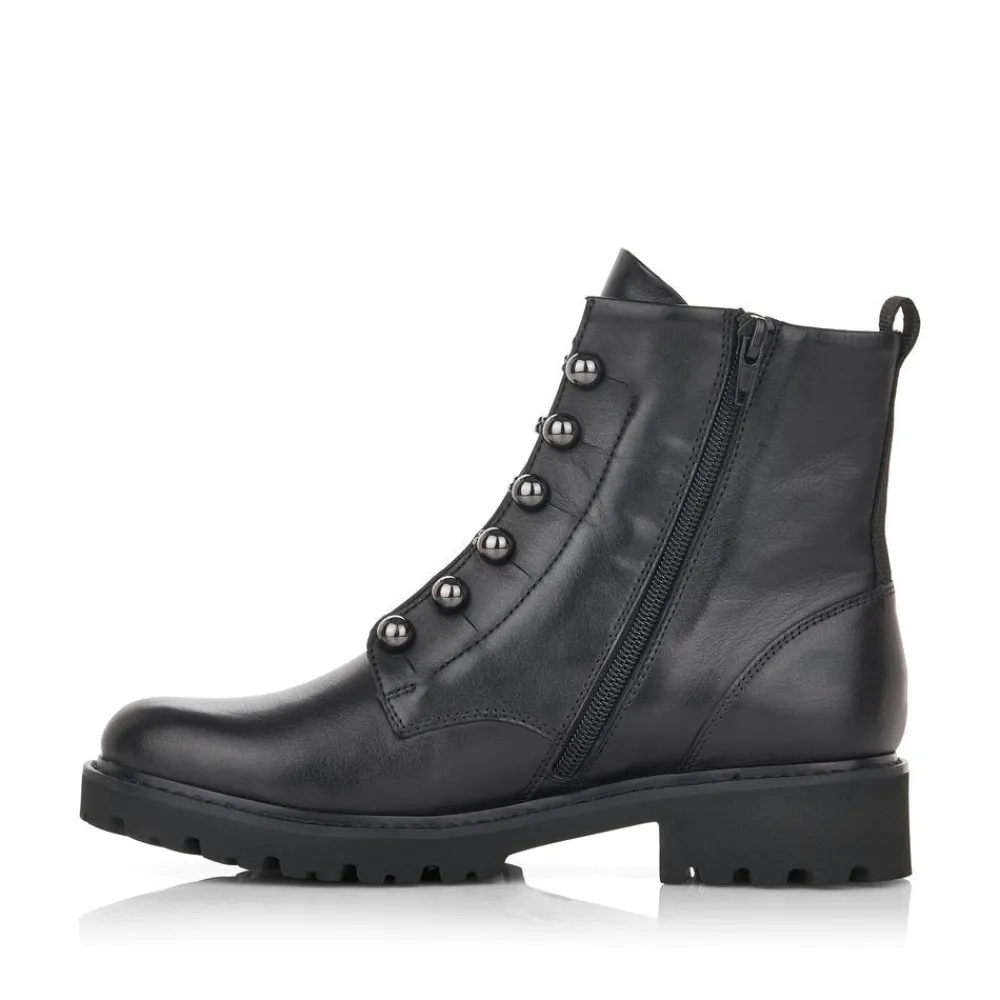 Cinders Shoe Heaven Casual Ankle | Ankle*Remonte Military Style Ankle Boot Black