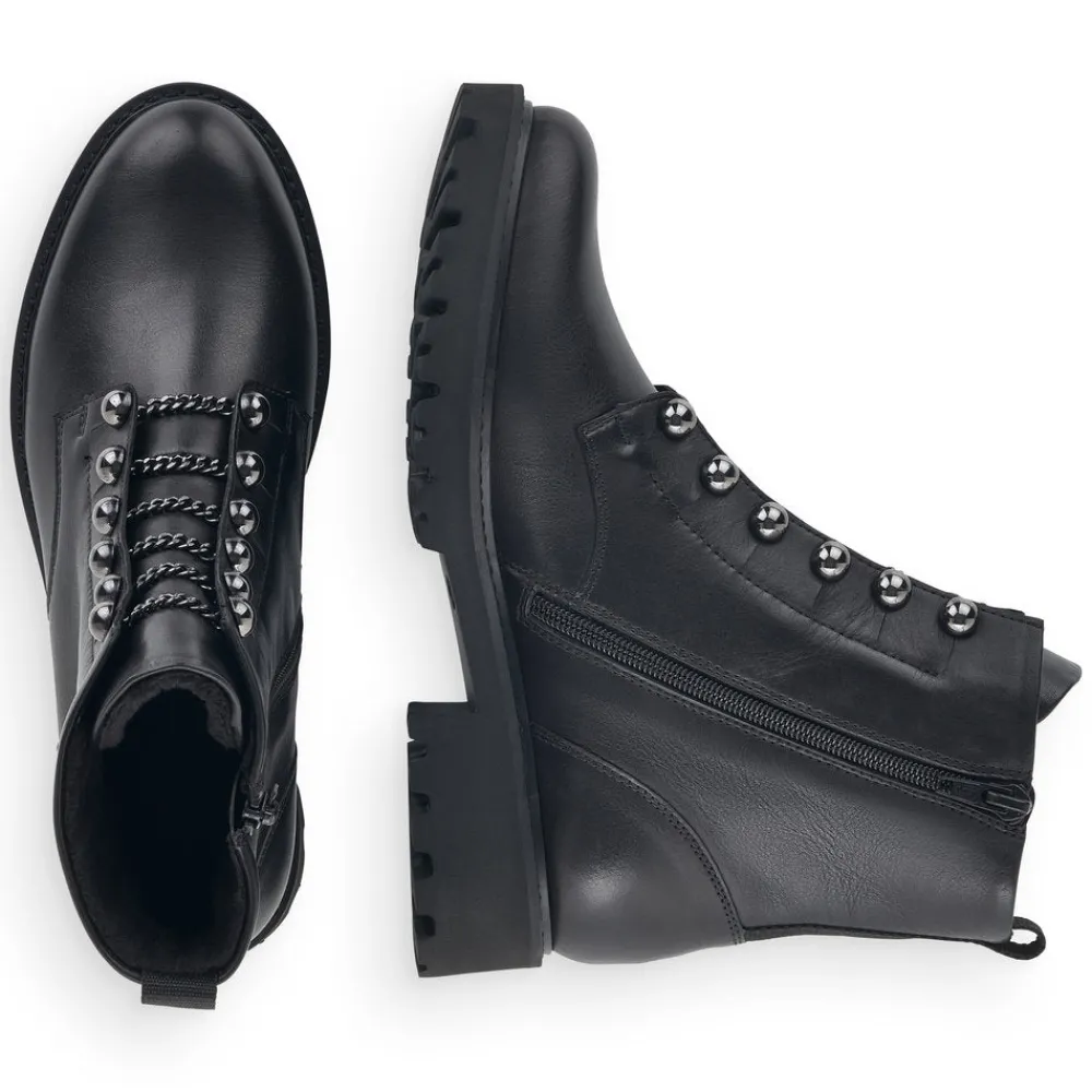 Cinders Shoe Heaven Casual Ankle | Ankle*Remonte Military Style Ankle Boot Black