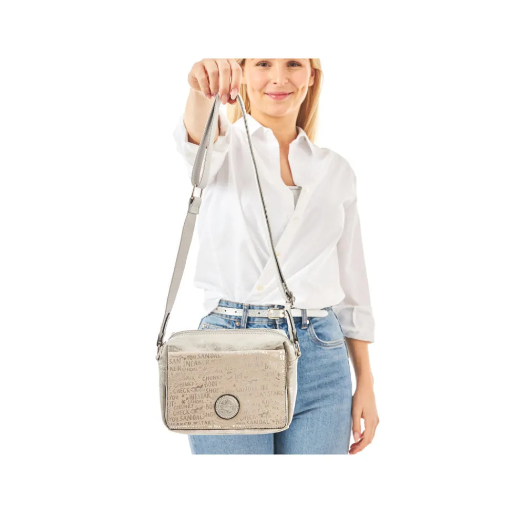 Cinders Shoe Heaven Bags & Accessories*Rieker Camera Bag Silver/Beige