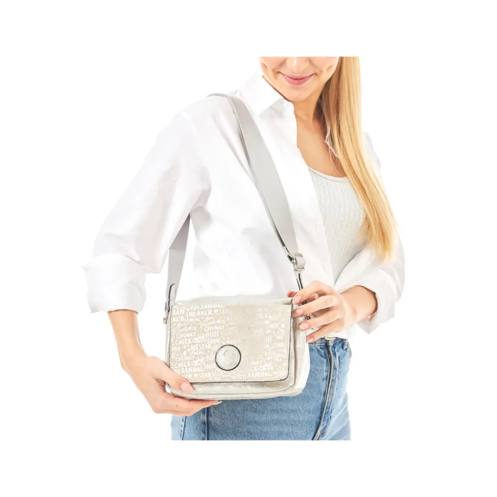 Cinders Shoe Heaven Bags & Accessories*Rieker Camera Bag Silver/Beige