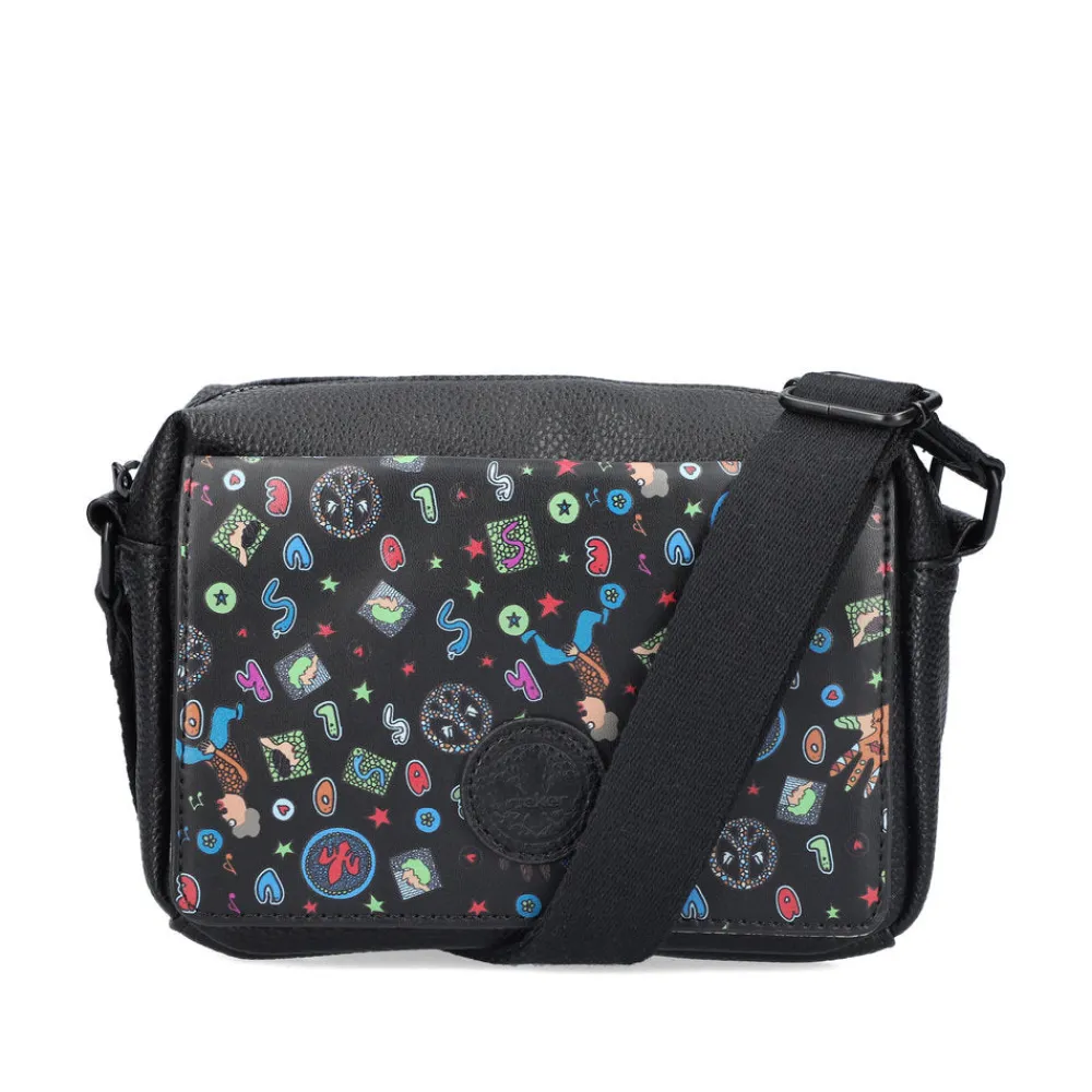 Cinders Shoe Heaven Bags & Accessories*Rieker Camera Style Bag Black Comic