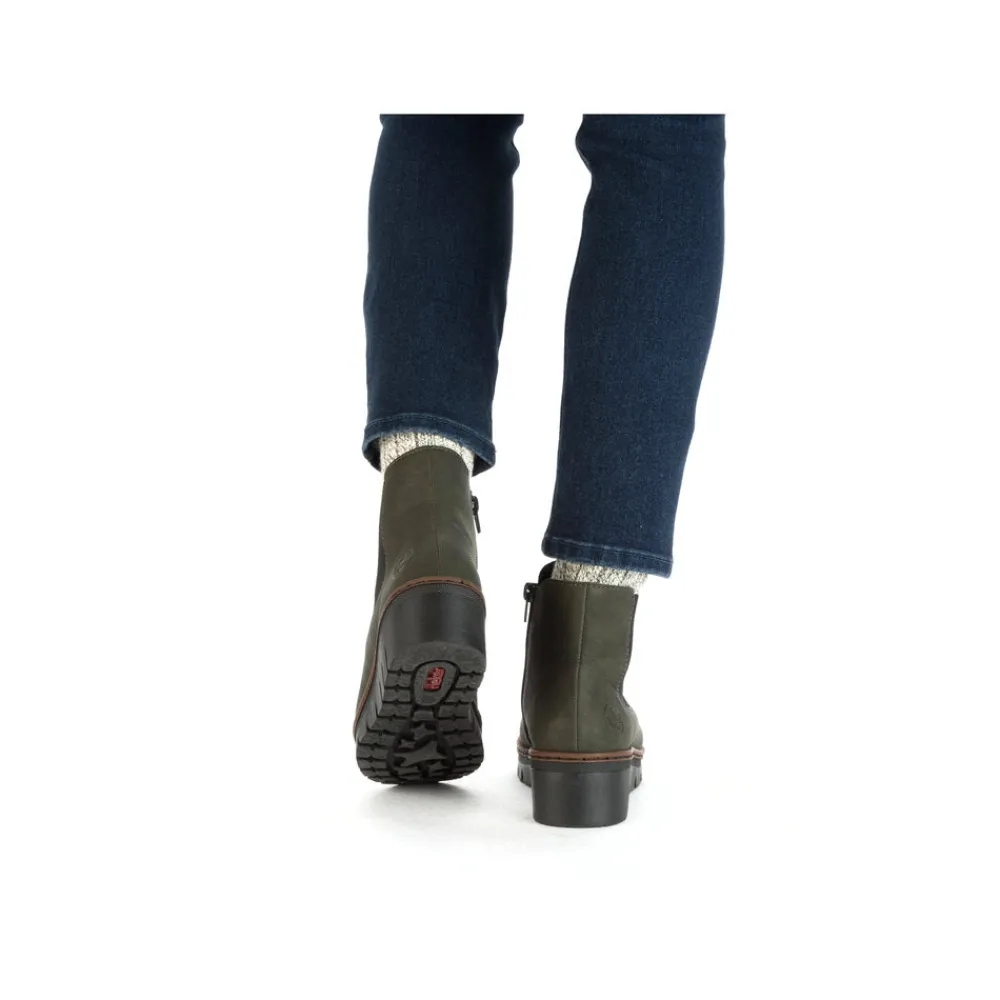 Cinders Shoe Heaven Casual Ankle | Ankle*Rieker Chelsea Ankle Boot Forest Green