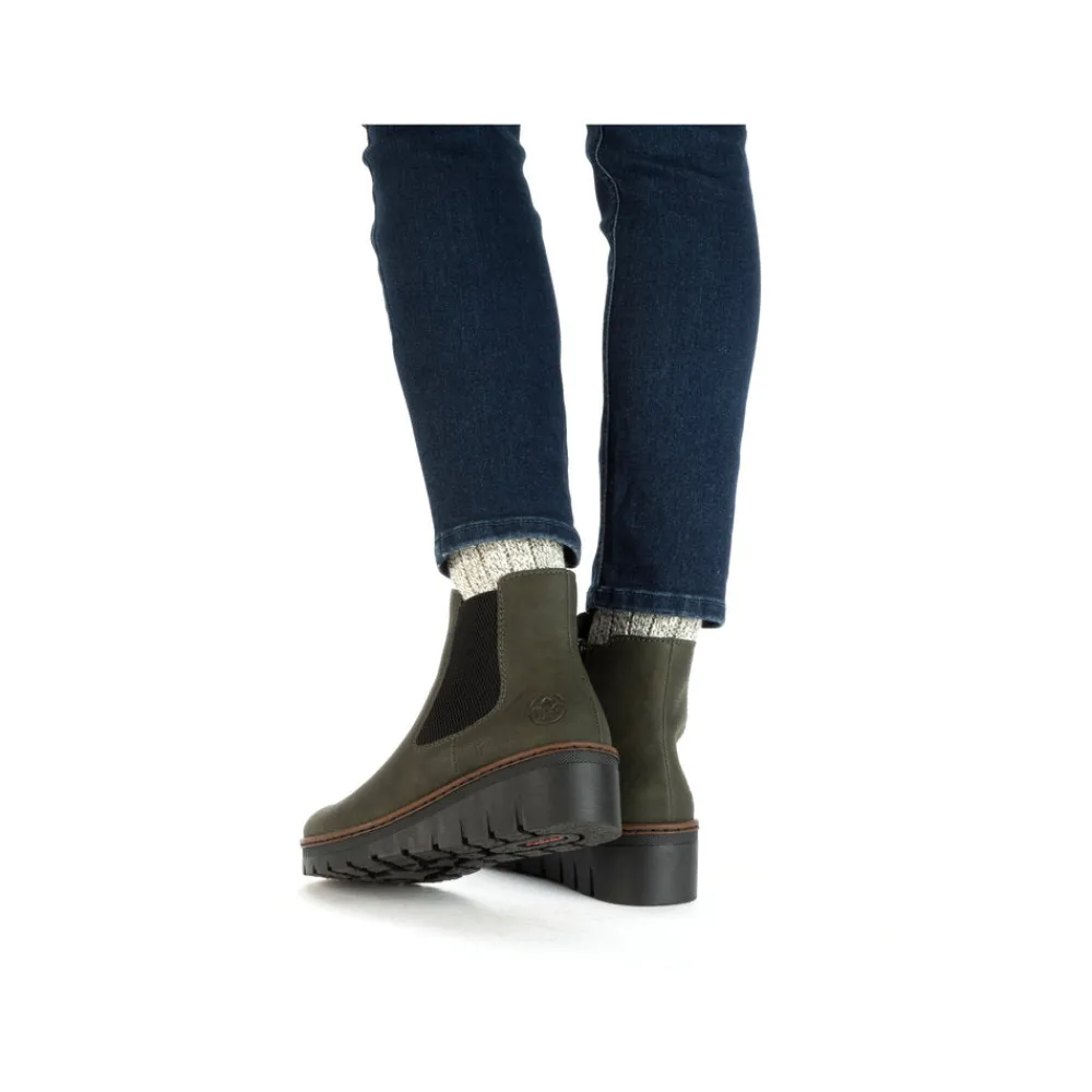 Cinders Shoe Heaven Casual Ankle | Ankle*Rieker Chelsea Ankle Boot Forest Green