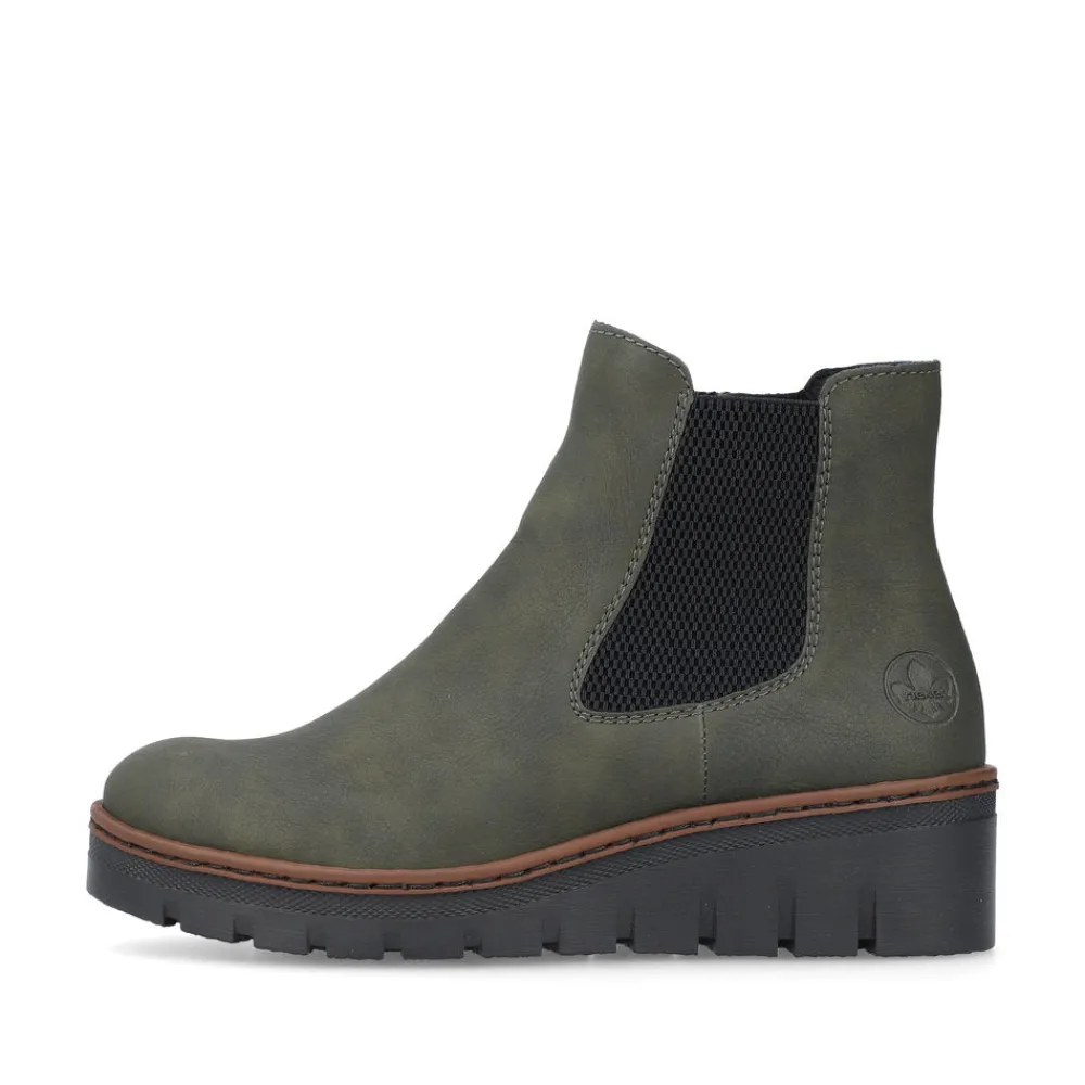 Cinders Shoe Heaven Casual Ankle | Ankle*Rieker Chelsea Ankle Boot Forest Green