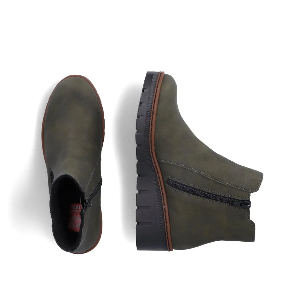 Cinders Shoe Heaven Casual Ankle | Ankle*Rieker Chelsea Ankle Boot Forest Green