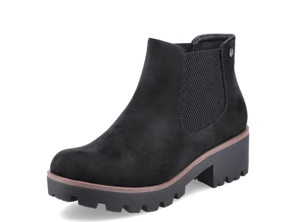 Cinders Shoe Heaven Casual Ankle | Ankle*Rieker Chunky Chelsea Ankle Boot Black