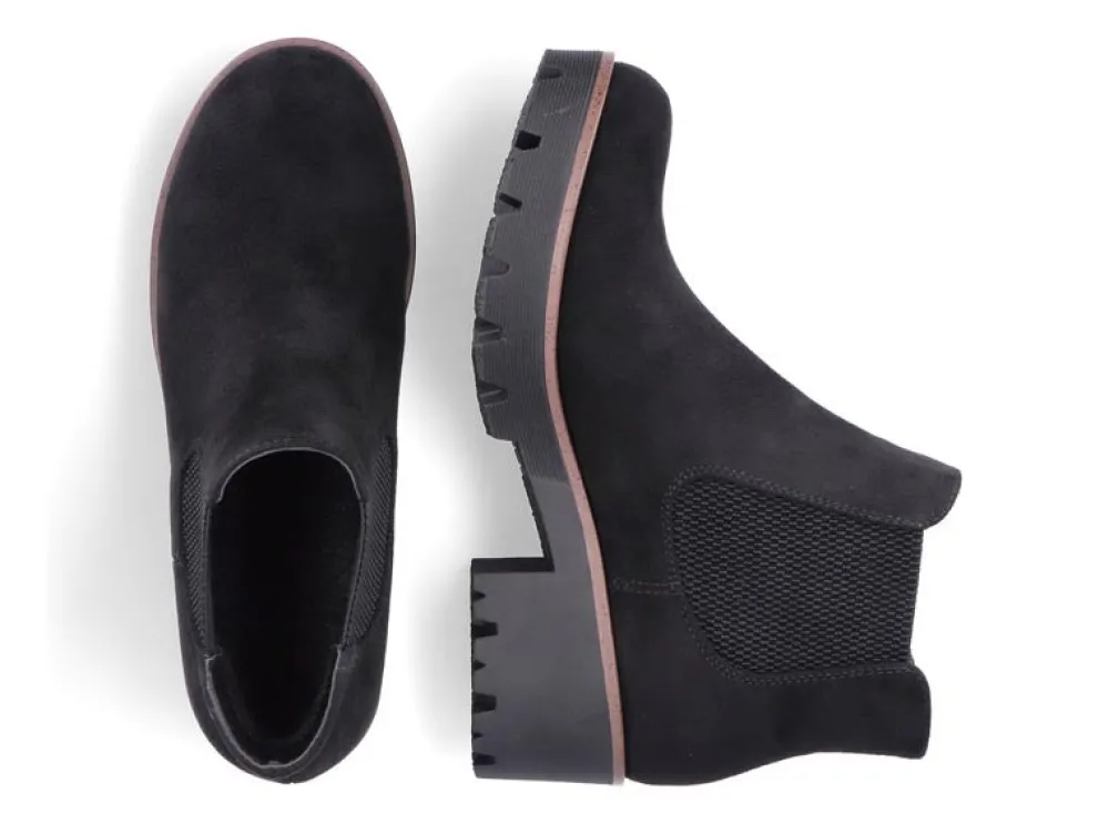 Cinders Shoe Heaven Casual Ankle | Ankle*Rieker Chunky Chelsea Ankle Boot Black