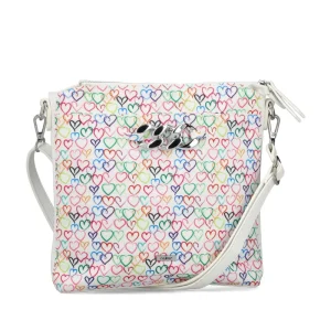 Cinders Shoe Heaven Bags & Accessories*Rieker Classic Messenger Bag White Heart Multi