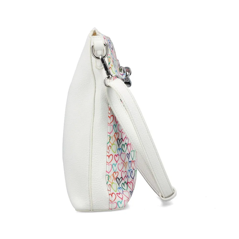 Cinders Shoe Heaven Bags & Accessories*Rieker Classic Messenger Bag White Heart Multi