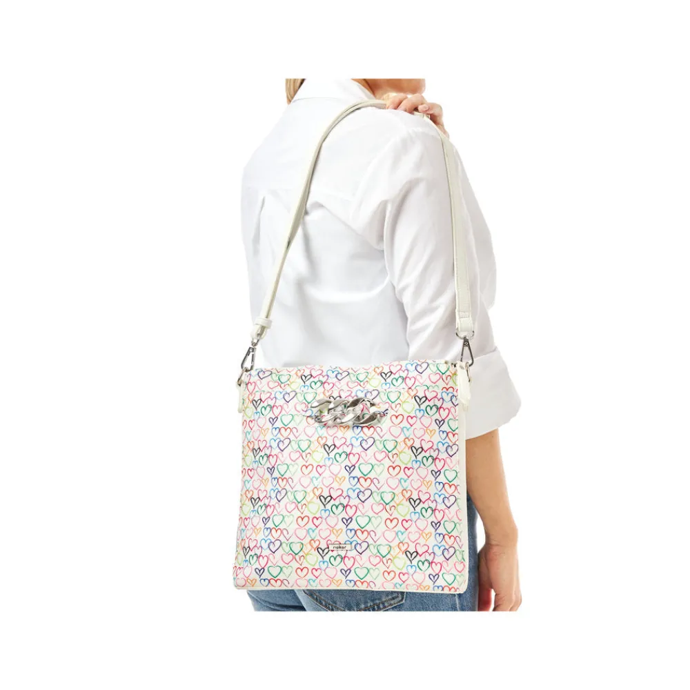 Cinders Shoe Heaven Bags & Accessories*Rieker Classic Messenger Bag White Heart Multi