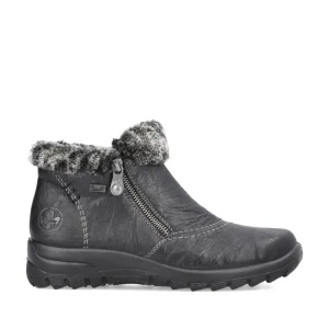 Cinders Shoe Heaven Casual Ankle | Ankle*Rieker Cosy Winter Double Zip Ankle Boot Black