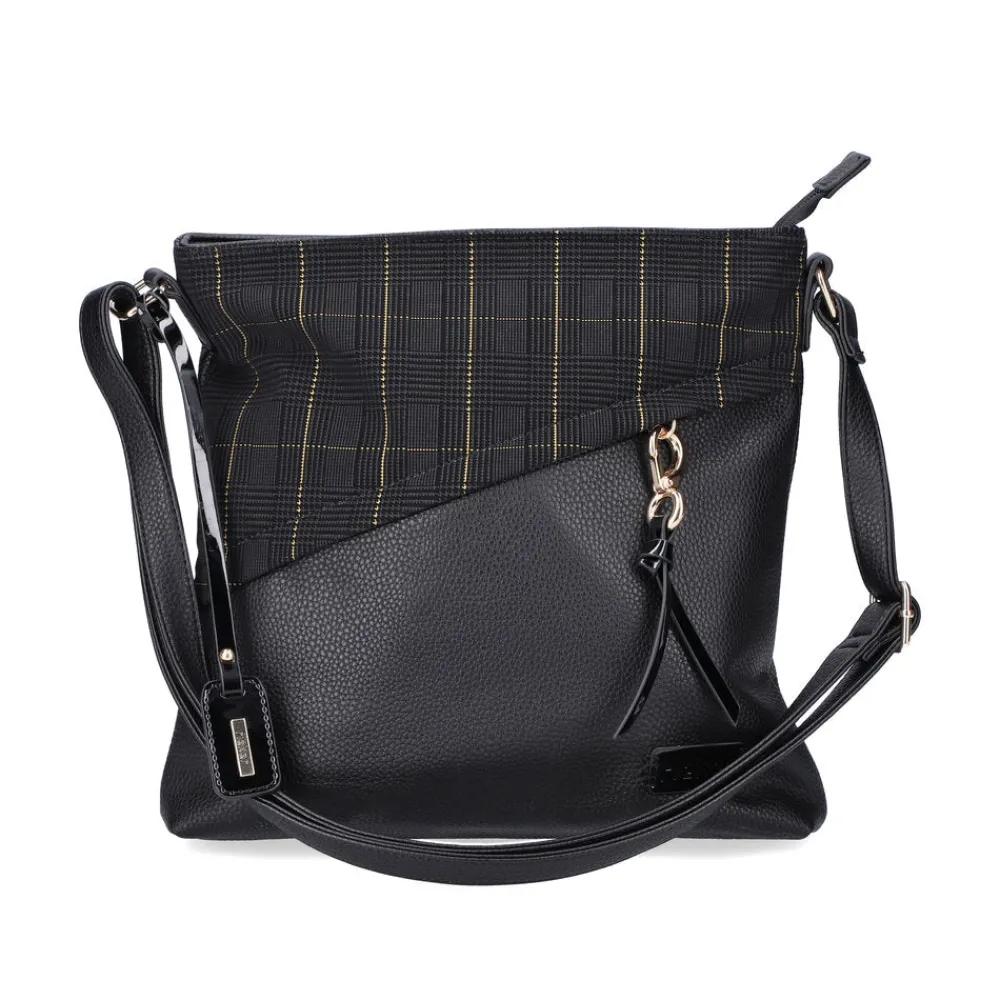 Cinders Shoe Heaven Bags & Accessories*Rieker Large Shoulder Bag Black Mix