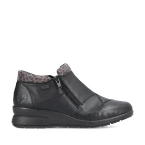 Cinders Shoe Heaven Ankle*Rieker Low Ankle Boot Black Multi