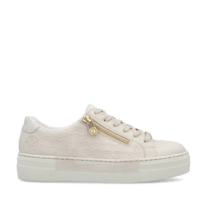Cinders Shoe Heaven Trainers*RIeker Low Flatform Trainer Ivory Beige