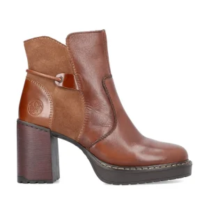 Cinders Shoe Heaven Ankle*Rieker Platform Ankle Boot Tan