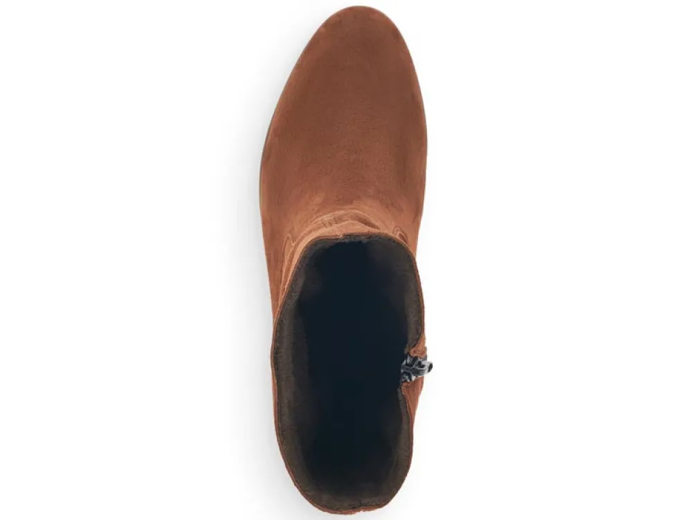 Cinders Shoe Heaven Ankle*Rieker Slouch Boot with Heel Tan