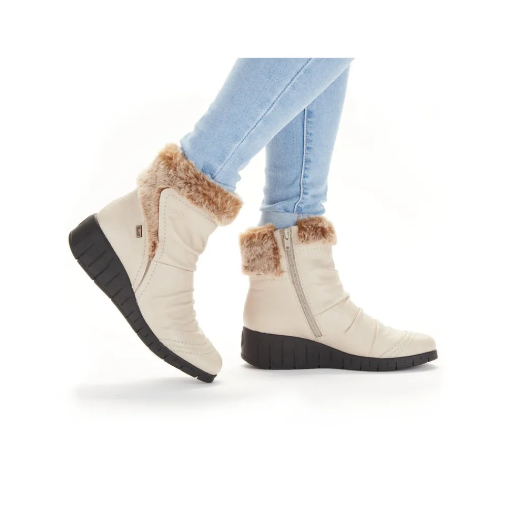 Cinders Shoe Heaven Casual Ankle | Ankle*Rieker Tex Winter Ankle Boot Cream