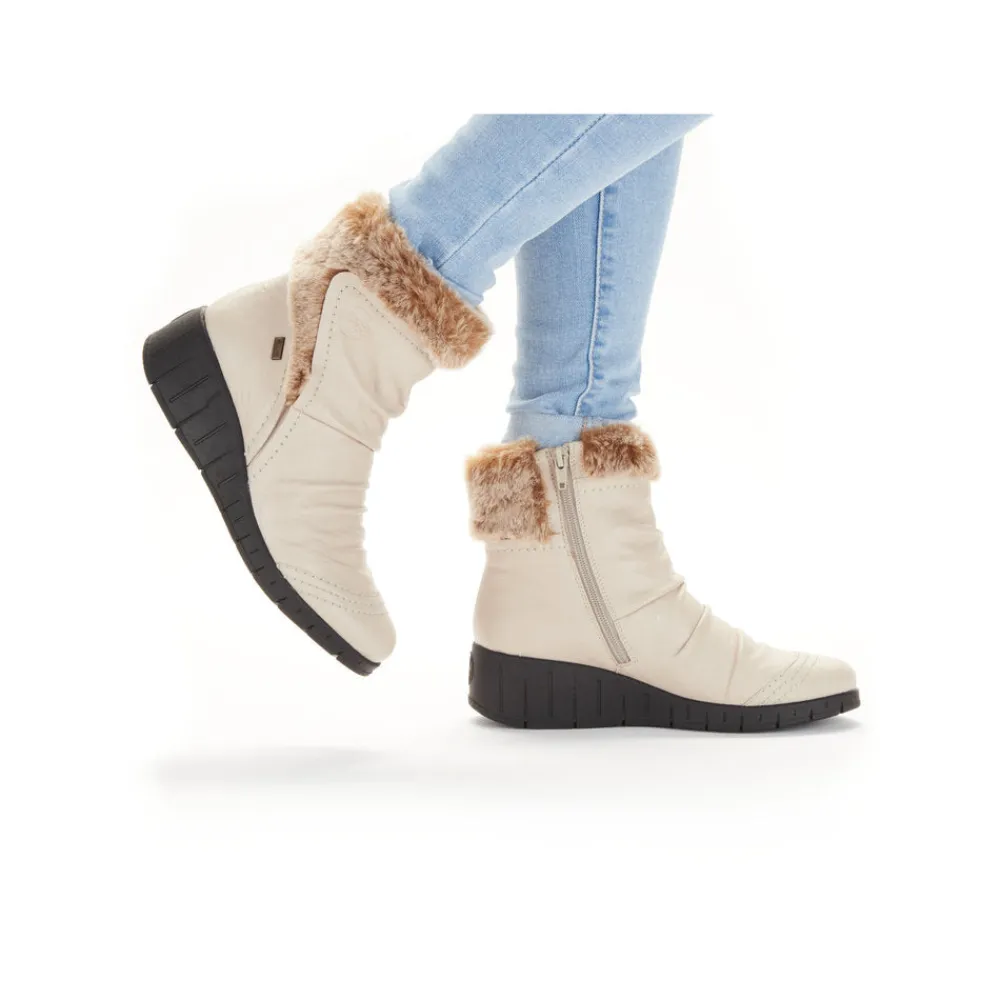Cinders Shoe Heaven Casual Ankle | Ankle*Rieker Tex Winter Ankle Boot Cream