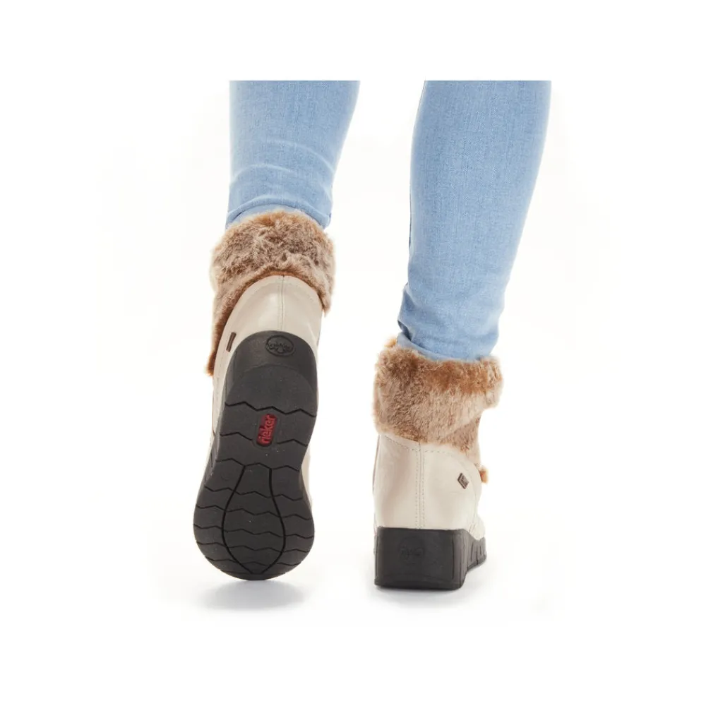 Cinders Shoe Heaven Casual Ankle | Ankle*Rieker Tex Winter Ankle Boot Cream