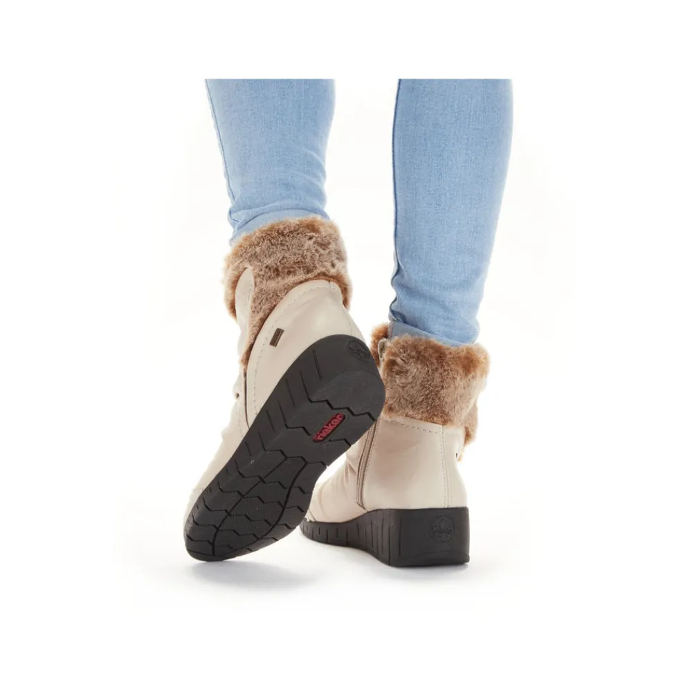 Cinders Shoe Heaven Casual Ankle | Ankle*Rieker Tex Winter Ankle Boot Cream