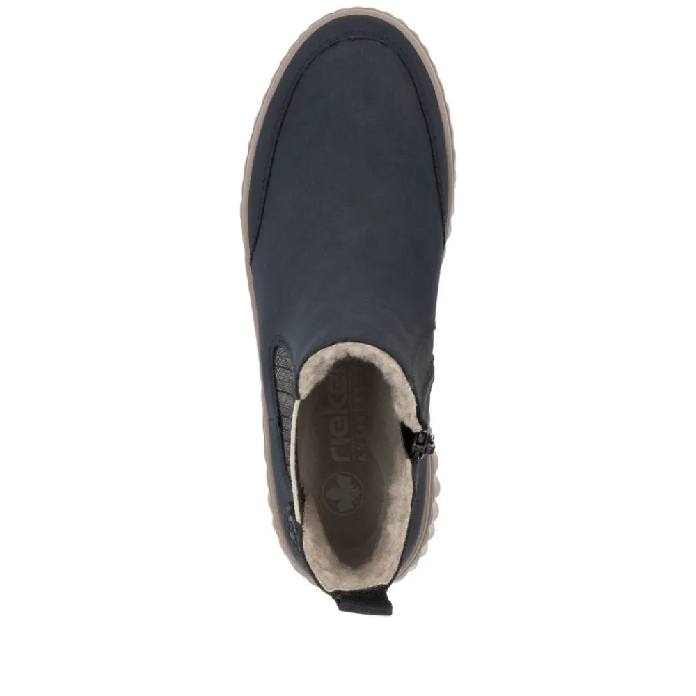 Cinders Shoe Heaven Casual Ankle | Ankle*Rieker Wedge Chelsea Ankle Boot Navy