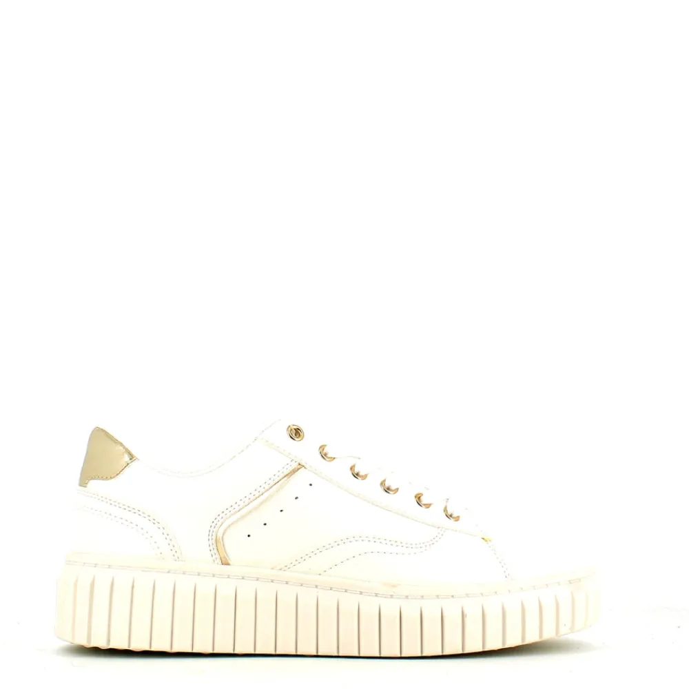 Cinders Shoe Heaven Trainers*Safety Jogger Trainer White/Gold