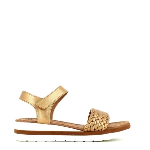 Cinders Shoe Heaven Wedge Sandals*Sweet'R Munda Gold Wedge Sandal