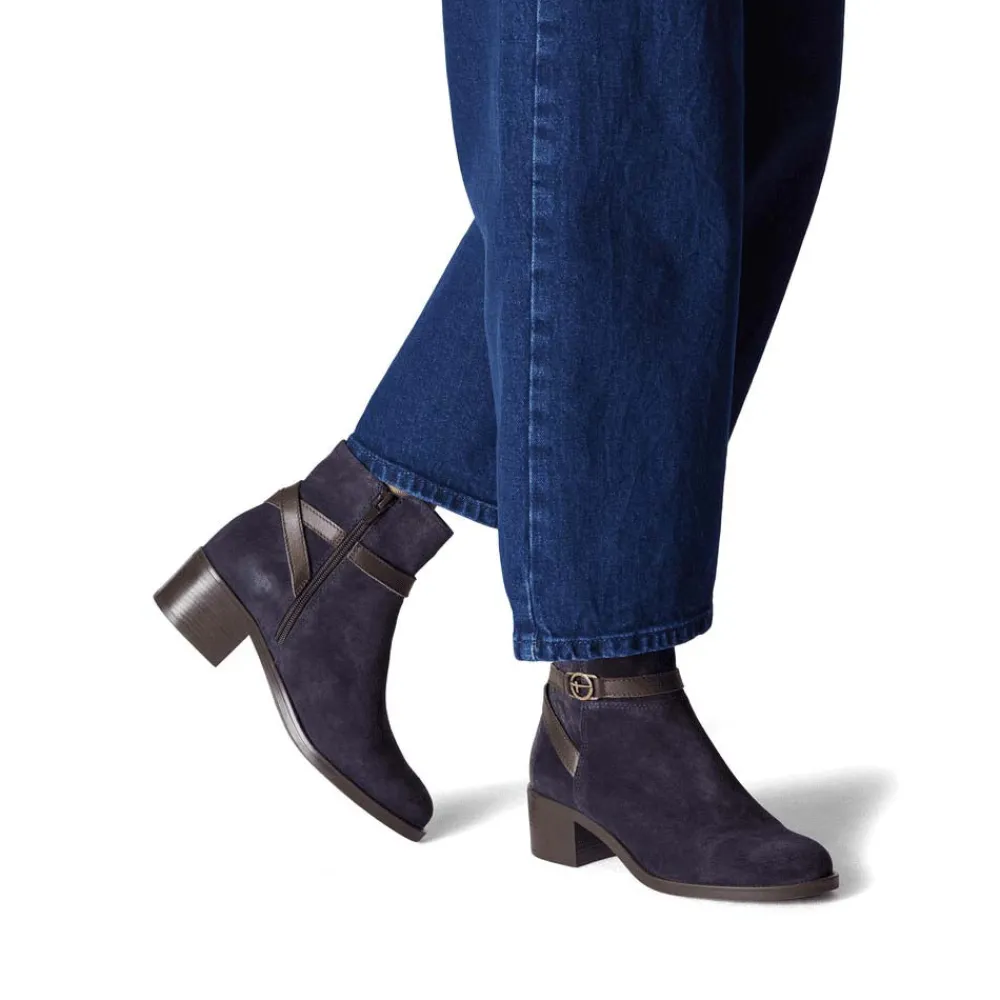Cinders Shoe Heaven Casual Ankle | Ankle*Tamaris Ankle Boot Navy Comb