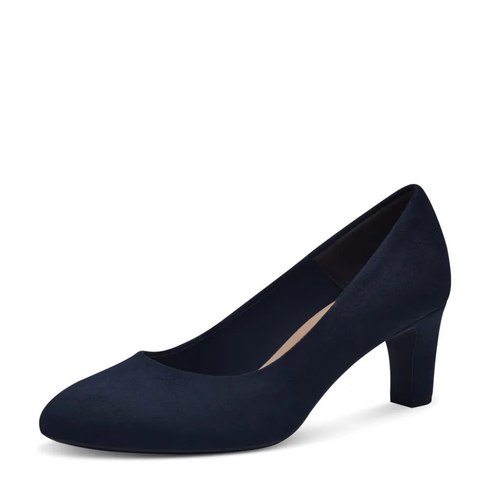 Cinders Shoe Heaven Occasion Shoes*Tamaris Classic Court Shoe Navy