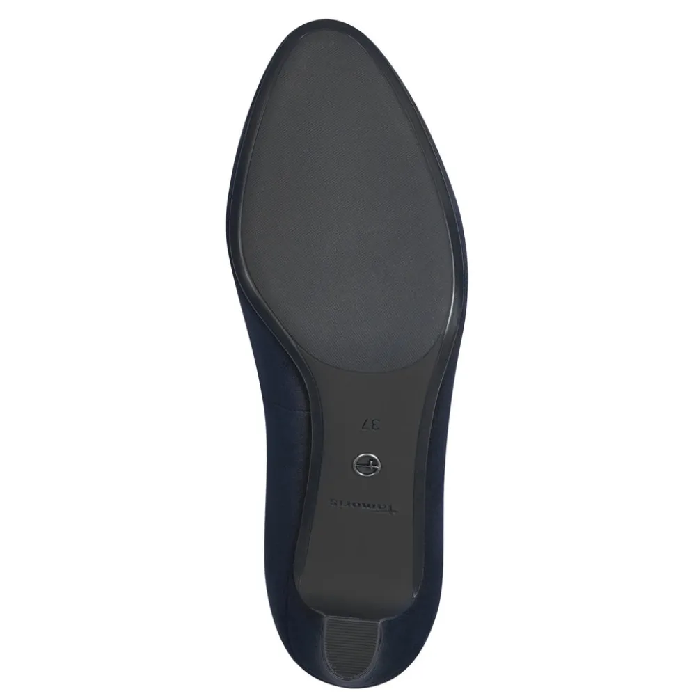Cinders Shoe Heaven Occasion Shoes*Tamaris Classic Court Shoe Navy