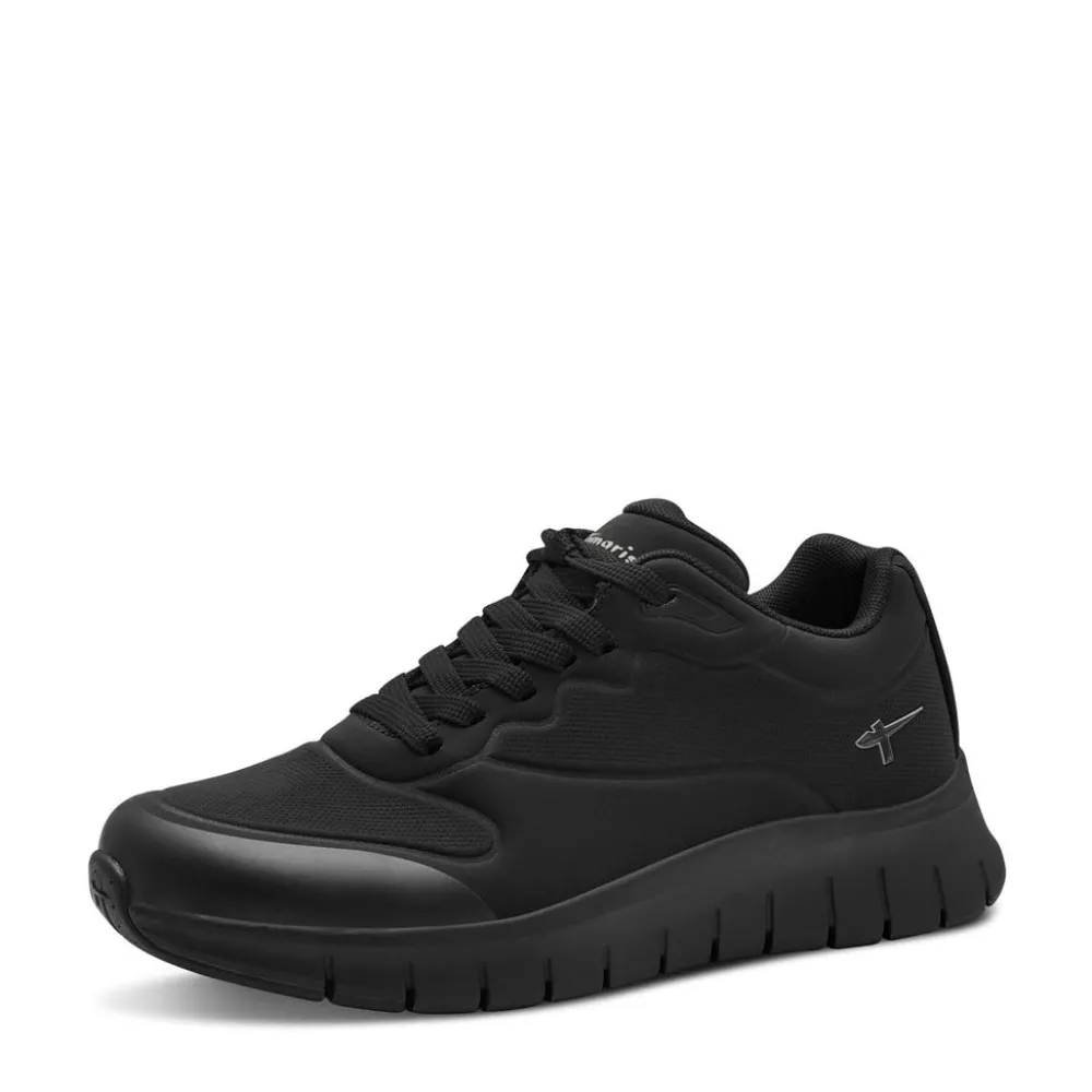 Cinders Shoe Heaven Trainers | Wedge*Tamaris Fabric Trainer Black Uni