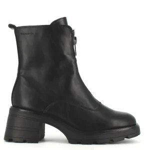 Cinders Shoe Heaven Casual Ankle | Ankle*Tamaris Front Zipper Ankle Boot Black