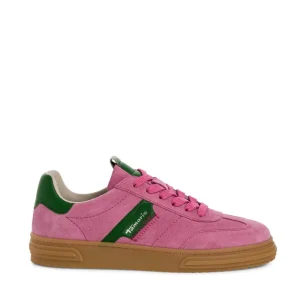 Cinders Shoe Heaven Trainers*Tamaris Laced Suede Trainer Rose