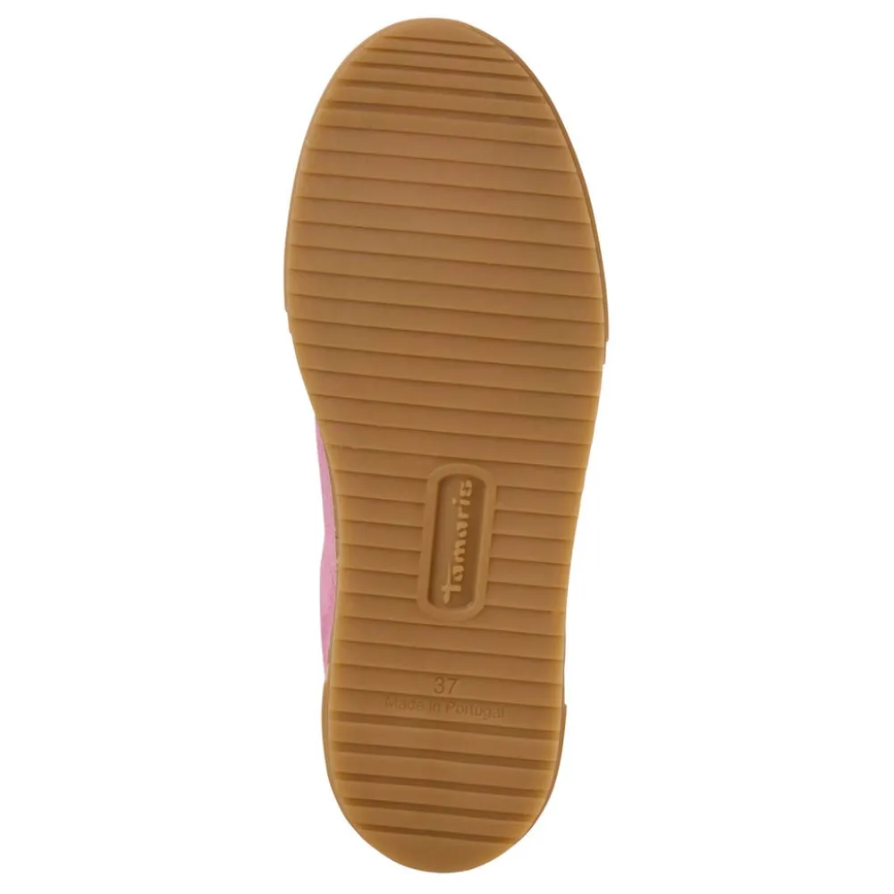 Cinders Shoe Heaven Trainers*Tamaris Laced Suede Trainer Rose