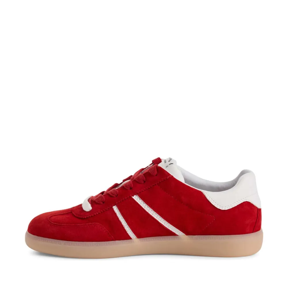 Cinders Shoe Heaven Trainers*Tamaris Laced Trainer Red Comb