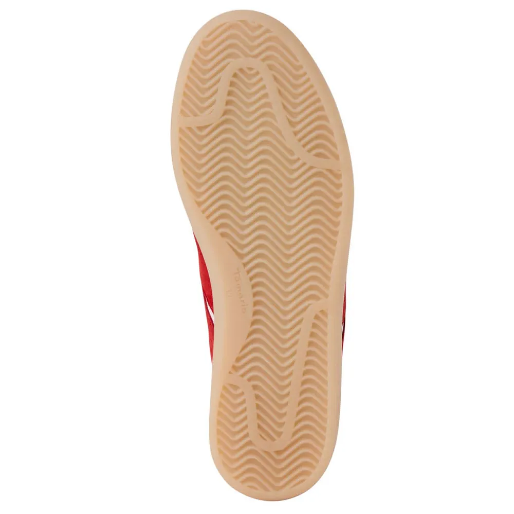Cinders Shoe Heaven Trainers*Tamaris Laced Trainer Red Comb