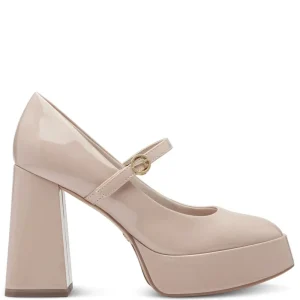 Cinders Shoe Heaven Occasion Shoes | Mid Heel*Tamaris Platform Mary Jane Nude Patent
