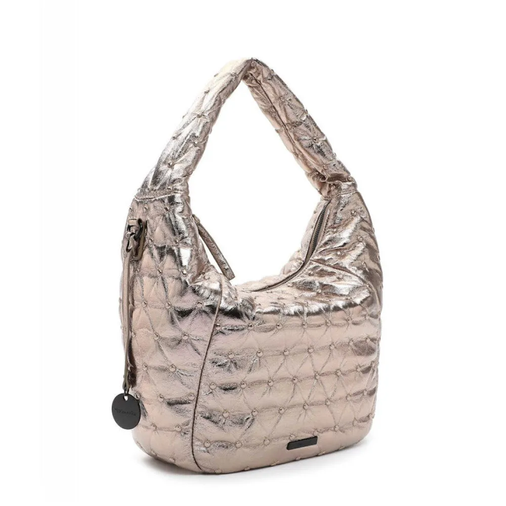 Cinders Shoe Heaven Bags & Accessories*Tamaris Quilted Bag Gold