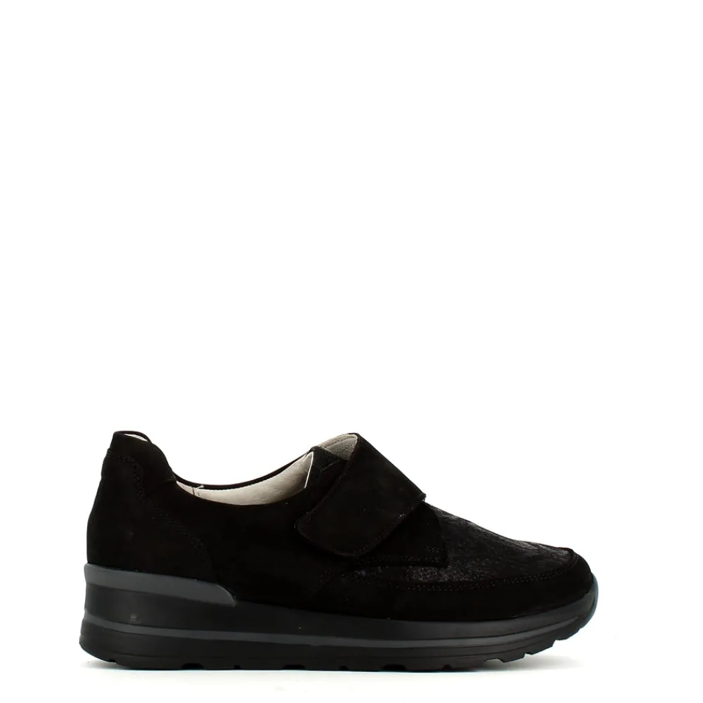 Cinders Shoe Heaven Trainers | Wedge*Waldlaufer Sarah Velcro Shoe Snake Black